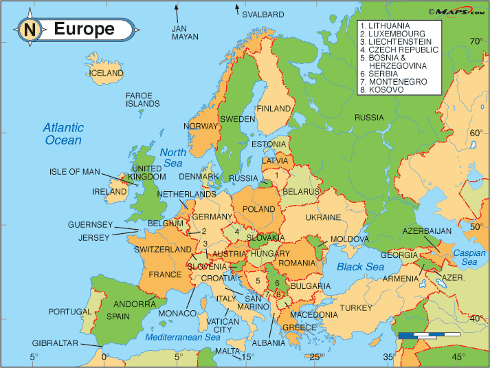 Картинки по запросу map of the europe